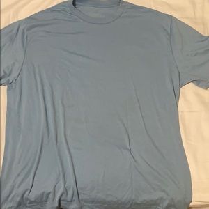 Plain blue shirt